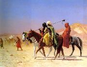 Jean-Leon Gerome Arabs Crossing the Desert oil on canvas